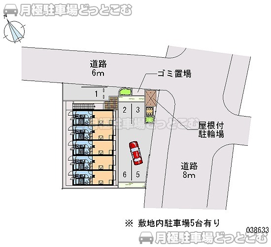 明石市田町2－2－23の月極駐車場2