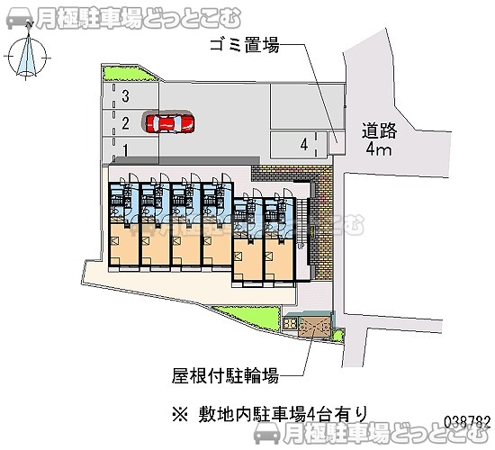 北九州市小倉北区大畠3－7－15の月極駐車場1