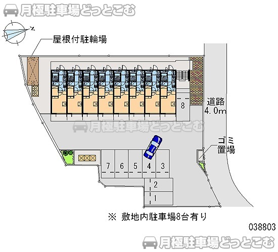 佐世保市白岳町325－8の月極駐車場1