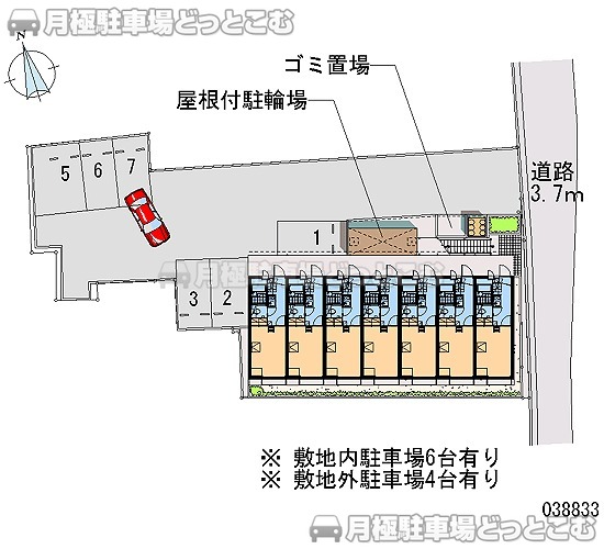 高砂市高砂町南浜町80－1の月極駐車場1