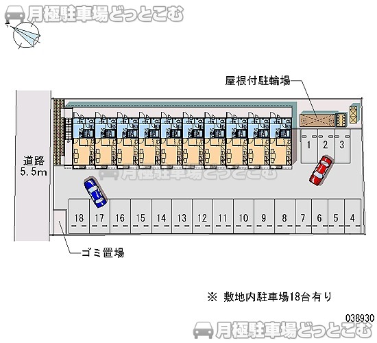 糸島市潤1－17－12の月極駐車場1