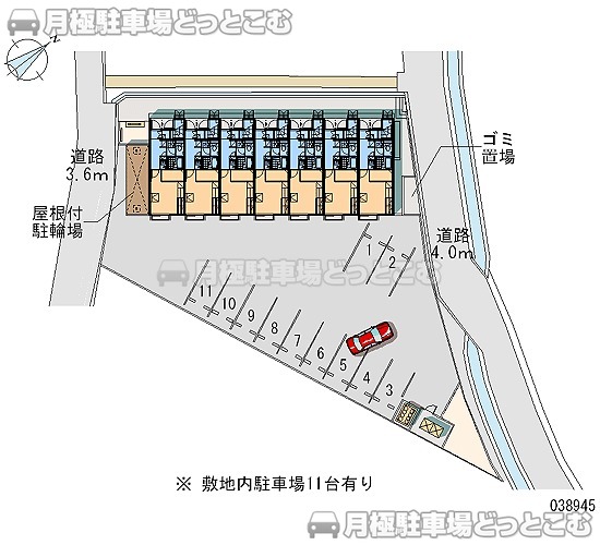 岡山市東区瀬戸町瀬戸576－4の月極駐車場1