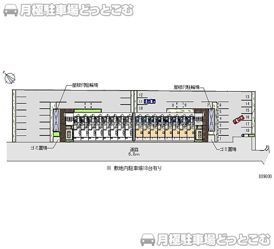 彦根市東沼波町1074－5の月極駐車場1
