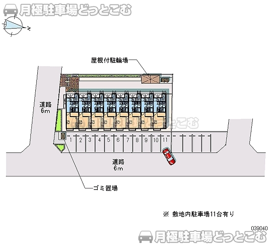 湖西市鷲津3155の月極駐車場2