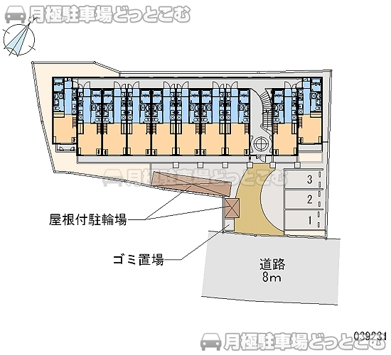 宝塚市清荒神2－2－7の月極駐車場2