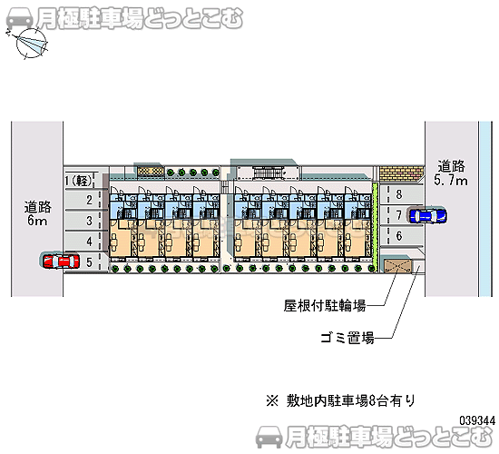 春日井市神領町北1－1－4の月極駐車場2