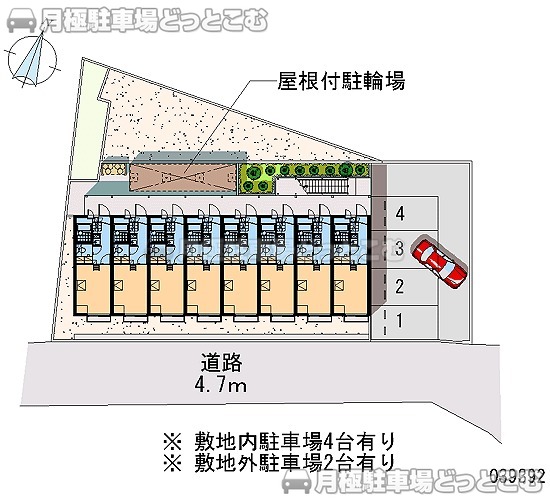 横浜市旭区さちが丘84－14の月極駐車場1