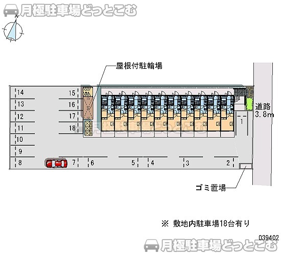 磐田市二之宮428－1の月極駐車場2