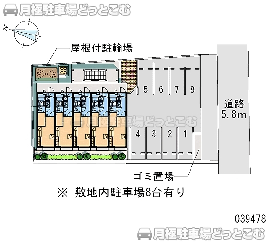 多治見市太平町6－25の月極駐車場2