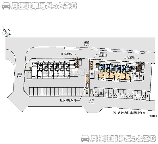 つくばみらい市紫峰ヶ丘2－21－1の月極駐車場2