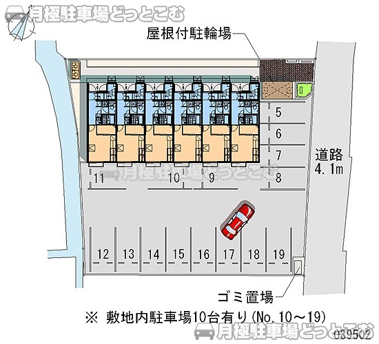 島田市稲荷1－1－50の月極駐車場2