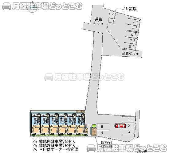 名古屋市中川区春田1－281－1の月極駐車場1