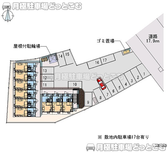 青森市青柳2－9－14－2の月極駐車場2
