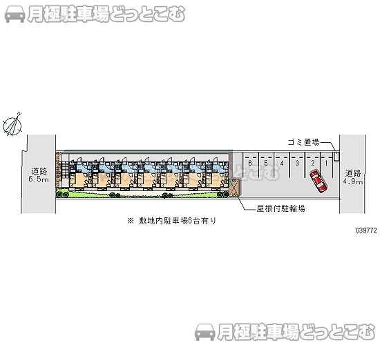静岡市駿河区登呂4－18－28の月極駐車場2