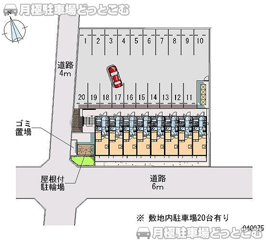 高松市福岡町4－17－20の月極駐車場2