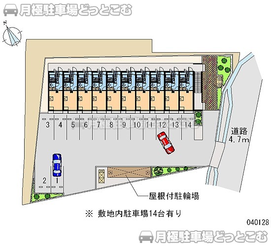 大津市月輪3－70－7の月極駐車場2