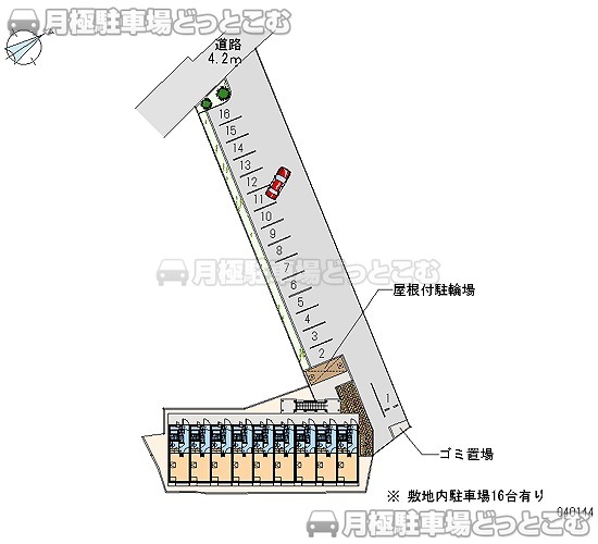 明石市大久保町西島1111－1の月極駐車場1