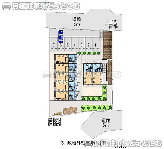 千葉市中央区仁戸名町418－7の月極駐車場1
