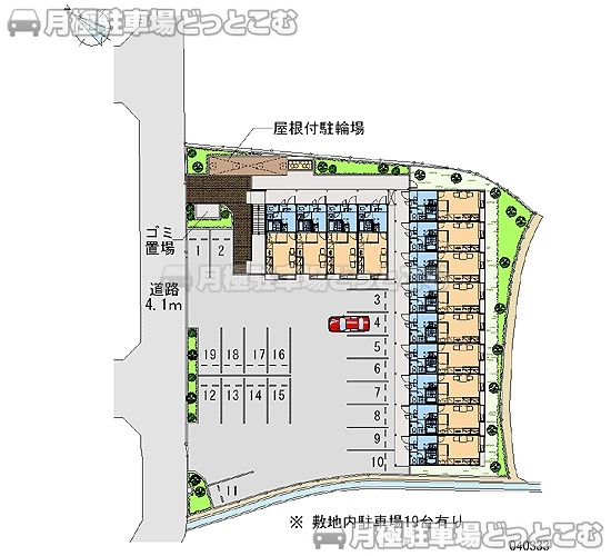 貝塚市加神1－8－23の月極駐車場2
