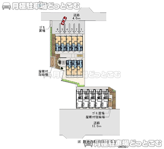 名古屋市熱田区野立町1－75の月極駐車場2