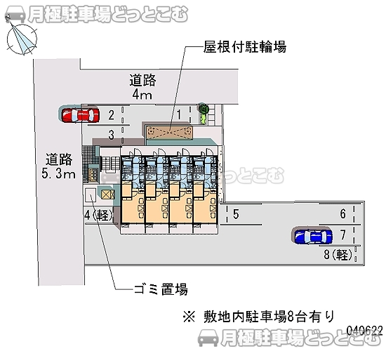 津市八町3－1－13の月極駐車場2