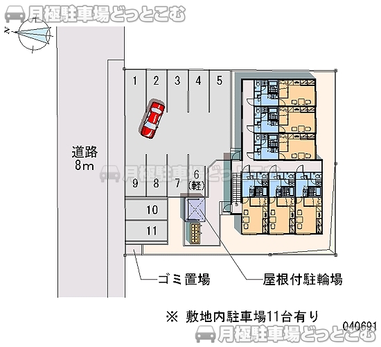 帯広市西十九条南5－30－21の月極駐車場2