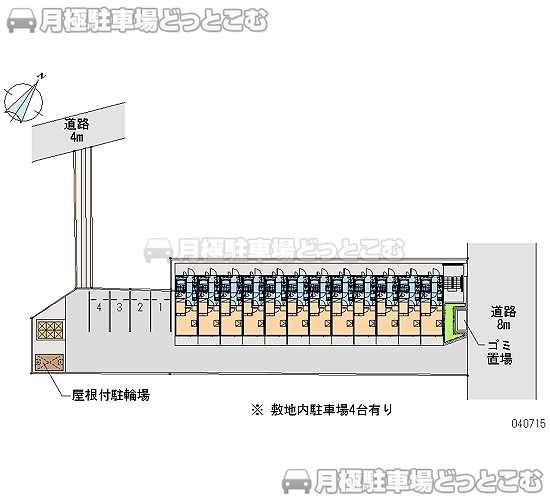 静岡市駿河区新川1－19－4の月極駐車場2
