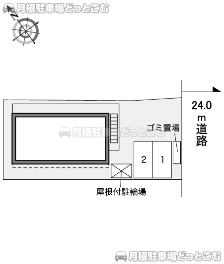 堺市堺区南旅篭町東4－4－16の月極駐車場3