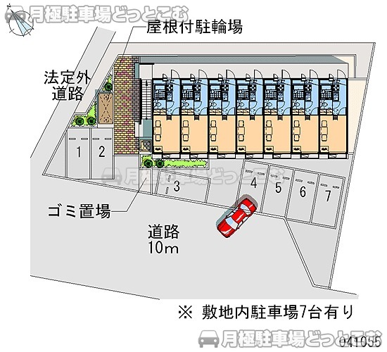 厚木市鳶尾1－11－5の月極駐車場1