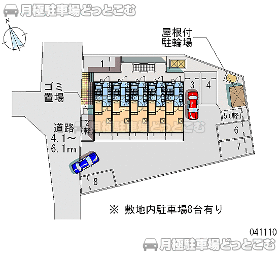 長野市栗田101－5の月極駐車場2