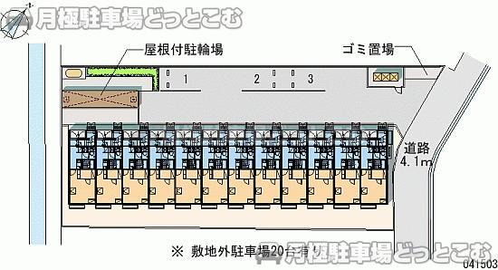 出雲市天神町663の月極駐車場2