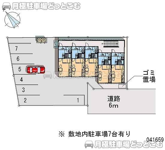 函館市富岡町2－52－22の月極駐車場2