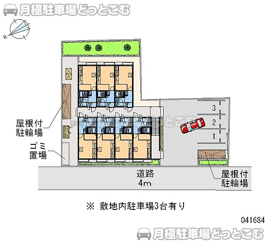 南埼玉郡宮代町中央2－18－22の月極駐車場1