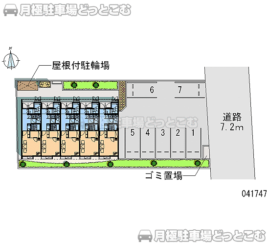 名古屋市南区天白町5－17－10の月極駐車場1