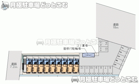 姫路市飾磨区加茂209－5の月極駐車場2