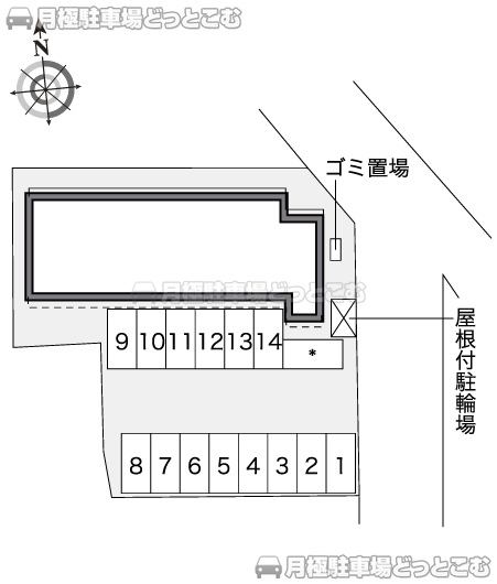 豊岡市小田井町17－19の月極駐車場3