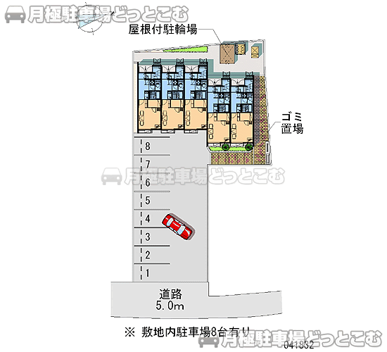 知多郡美浜町奥田海道田11の月極駐車場1
