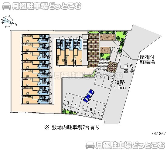 東村山市廻田町1－5－113の月極駐車場2