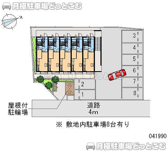 所沢市上安松278－2の月極駐車場2