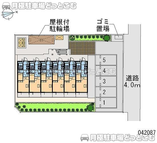 市川市田尻2－11－22の月極駐車場1