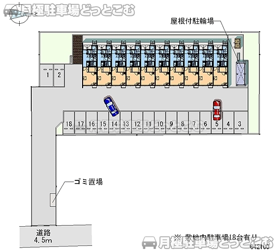 本宮市本宮千代田10－2の月極駐車場1