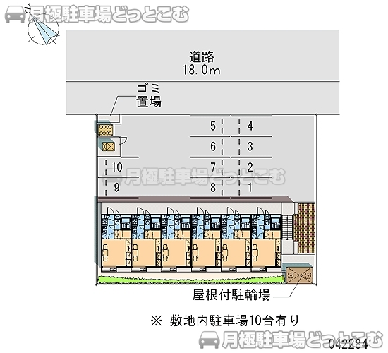 知多市新知東町3－20－5の月極駐車場2