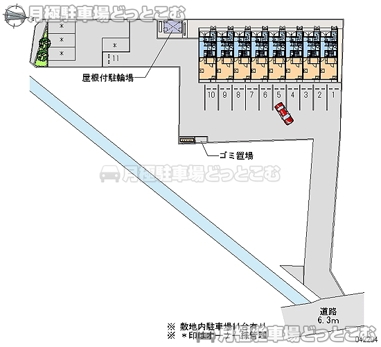 豊岡市昭和町2－6の月極駐車場2