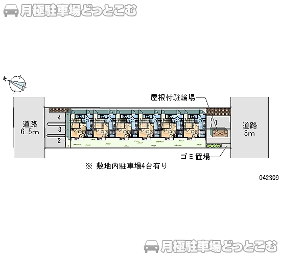 名古屋市中川区柳森町2007の月極駐車場2