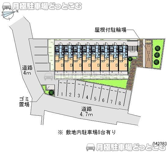 堺市北区百舌鳥西之町2－178－2の月極駐車場2