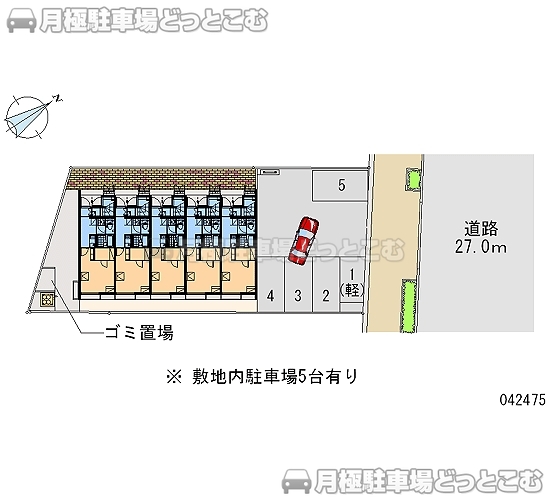 姫路市西今宿2－1－17の月極駐車場2