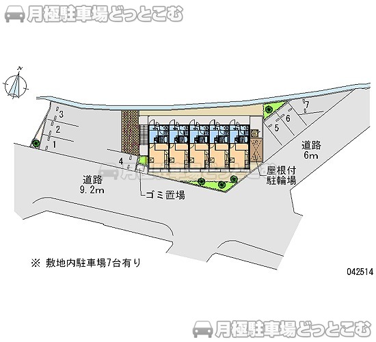 大津市坂本7－34－77の月極駐車場1