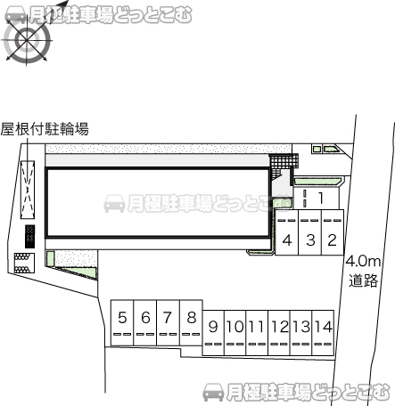岡崎市昭和町神郷38－1の月極駐車場3