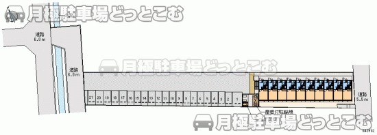 姫路市北原462－1の月極駐車場1