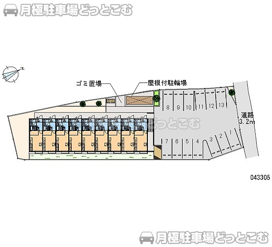 明石市大久保町江井島832の月極駐車場1